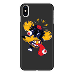 CHOPPED CHESTER Back Printed Black Hard Phone Case