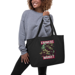 Large FARMER'S MARKET organic tote bag